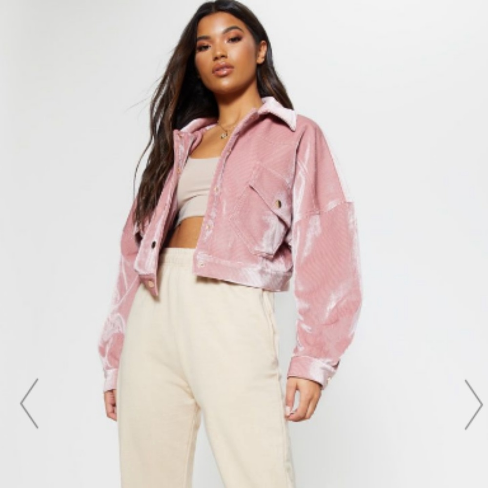PrettyLittleThing Oversized Jacket - US 2 - Pink